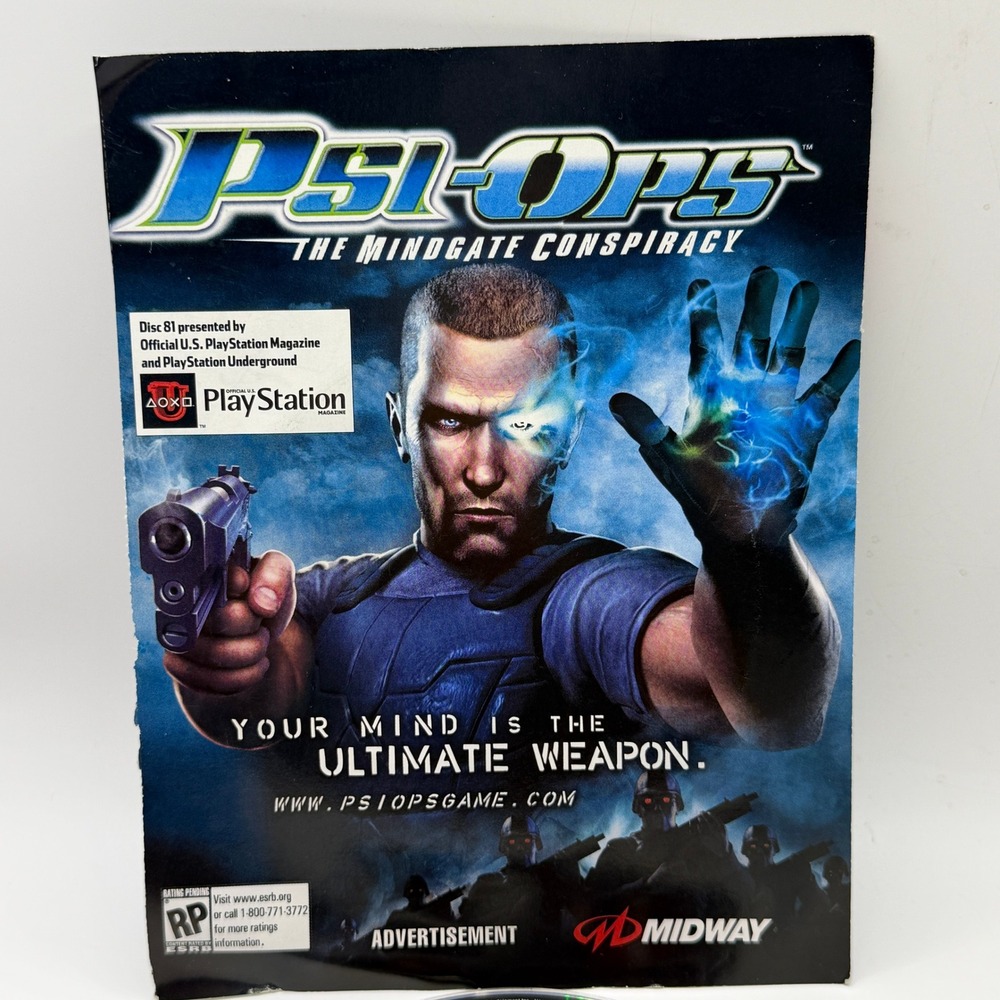 Sony‎ PlayStation 2 OPM Demo Disc 81 Psi-Ops Transformers Retro PS2 Gaming Rare - Picture 2 of 8
